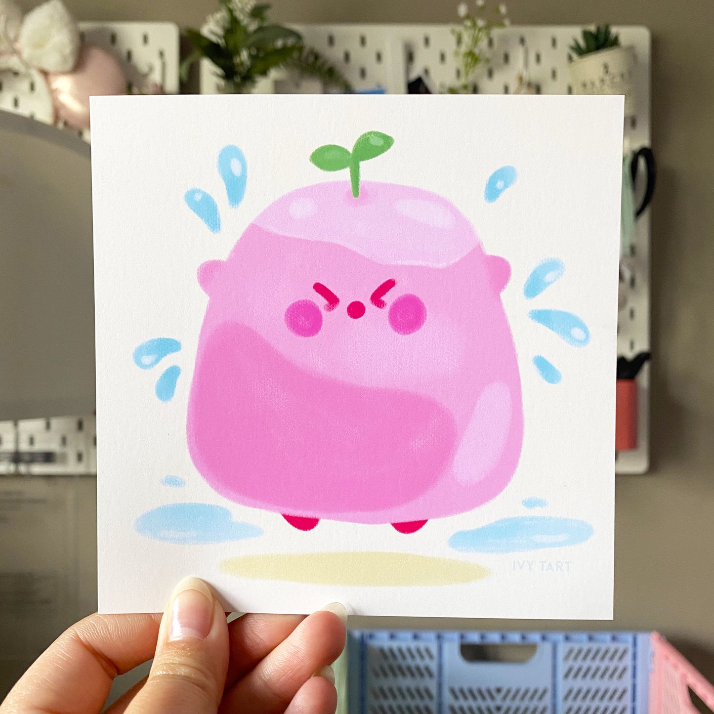 Kirby Water Balloon | 5x5 Art Print