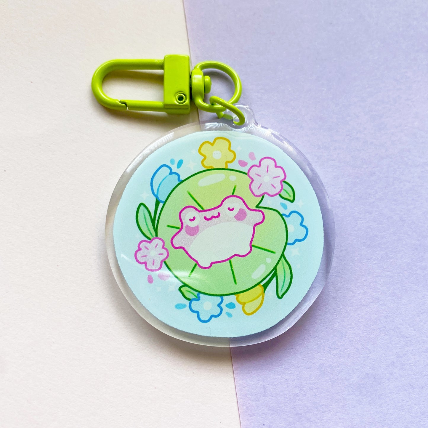 Chill Out Frog | Acrylic Keychain