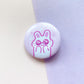 Pink Bunny | Button Pin