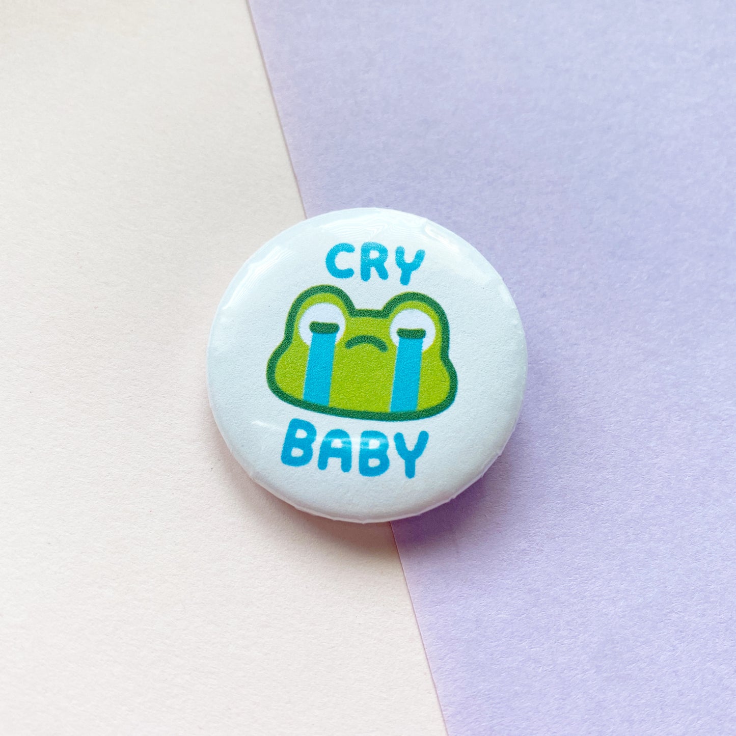Cry Baby Frog | Button Pin