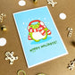"Hoppy Holidays" Froggy Greeting Card | Holiday Card