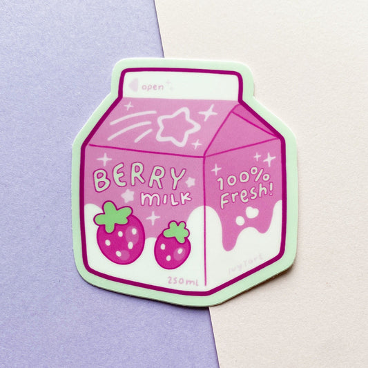Berry Milk | Vinyl Sticker